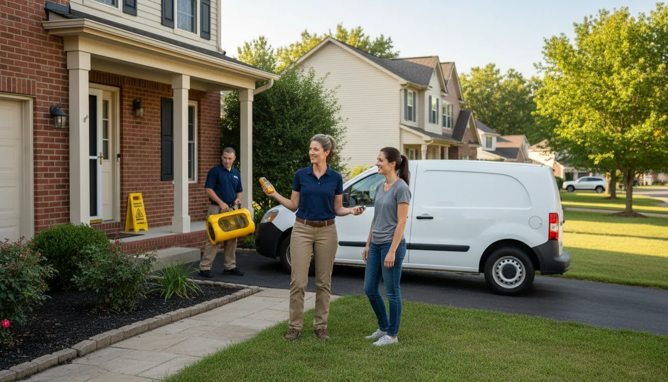 Residential water damage restoration in Milligan, NE